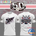 Washington Capitals NHL 2025 Cherry Blossom 50th Anniversary White Hoodie T-Shirt
