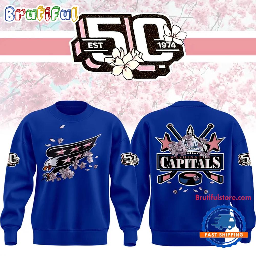 Washington Capitals NHL 2025 Cherry Blossom New Hoodie T-Shirt