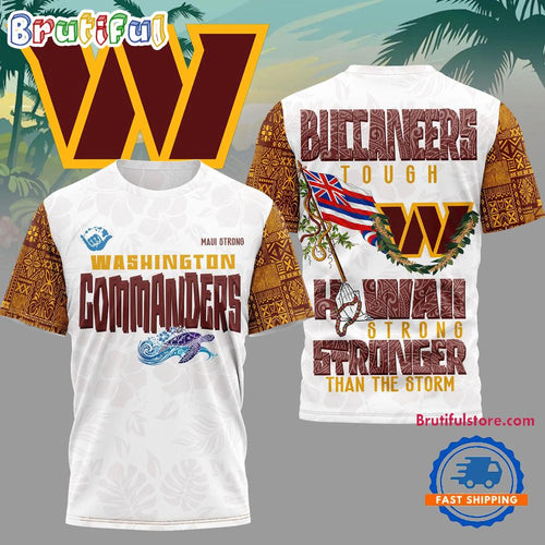 Washington Commanders 2026 NFL Hawaii Strong Limited Edition 3D Shirt