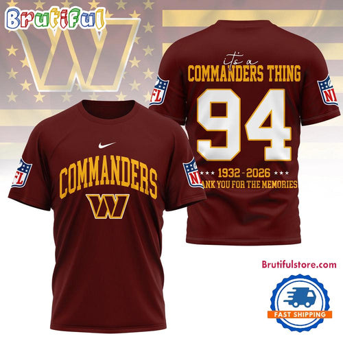 Washington Commanders 2026 NFL Legacy Limited Edition 3D Shirt