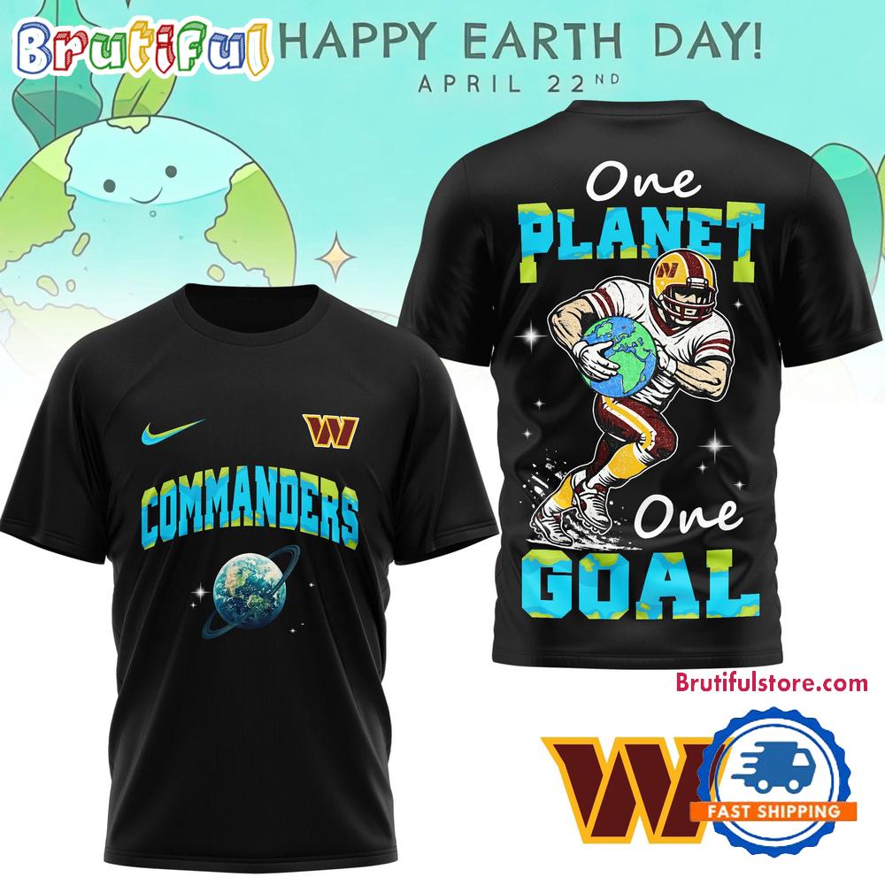 Washington Commanders 2026 NFL x Earth Day Limited Edition 3D T Shirt