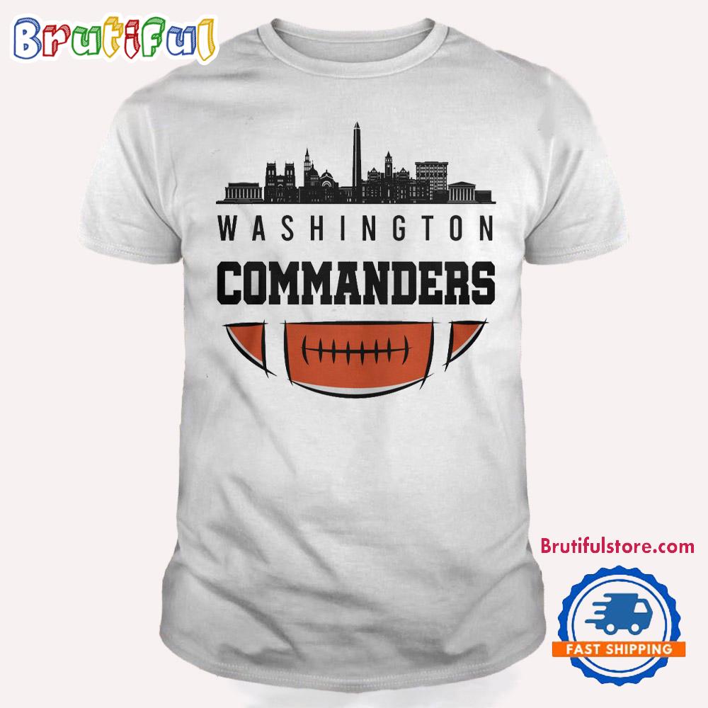 Washington Commanders NFL 2025 City Skyline T Shirt