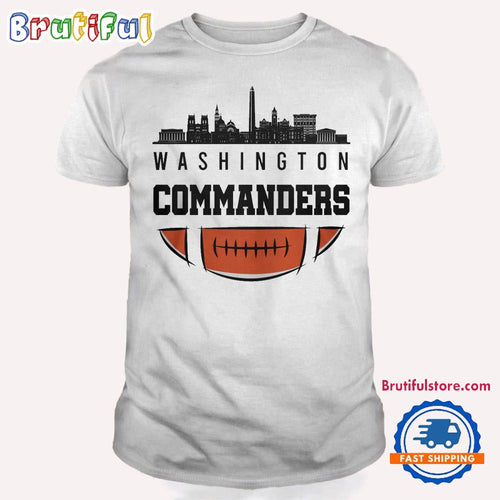 Washington Commanders NFL 2025 City Skyline T Shirt