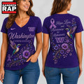 Washington Commanders NFL Alzheimer’s Awareness Month V neck T Shirt