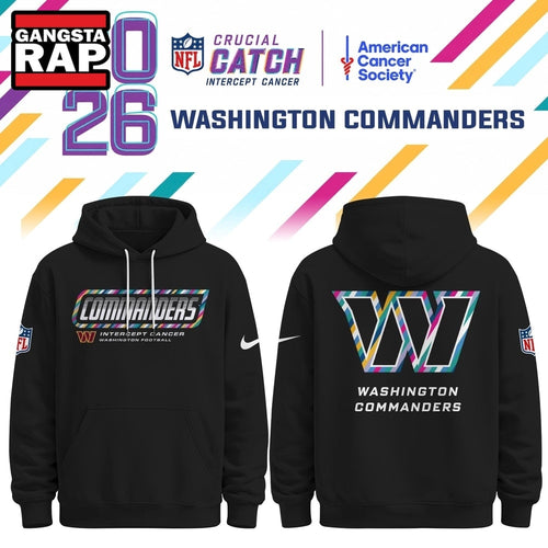 Washington Commanders NFL Crucial Catch 2026 Limited Edition Black Hoodie Shirt, Football New Design Shirt