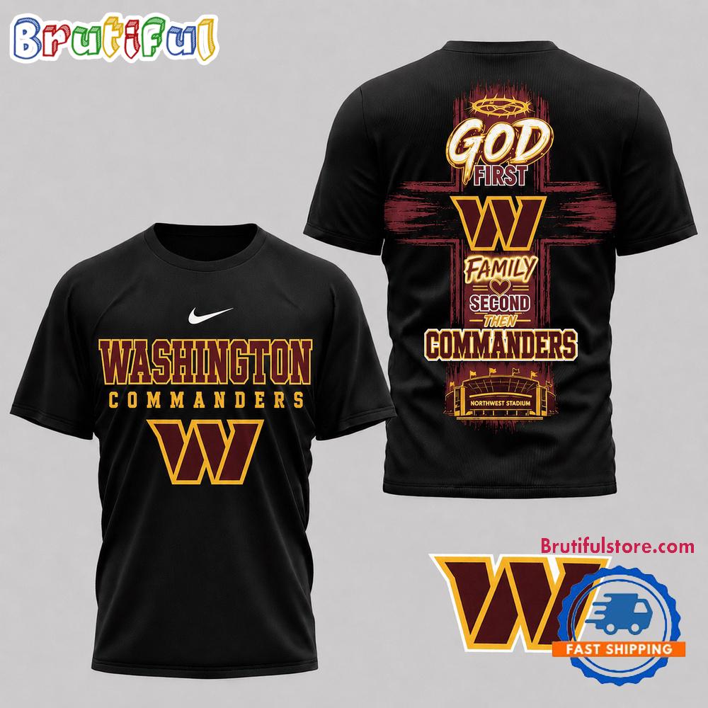 Washington Commanders NFL Faith Family Team Pride 3D T Shirt