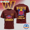 Washington Commanders NFL Happy Labor Day 2025 Uniesx 3D Shirt