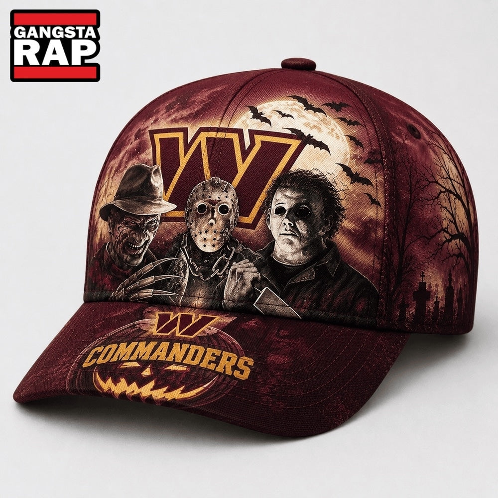 Washington Commanders NFL Horror Night Halloween 2026 Design Classic Cap