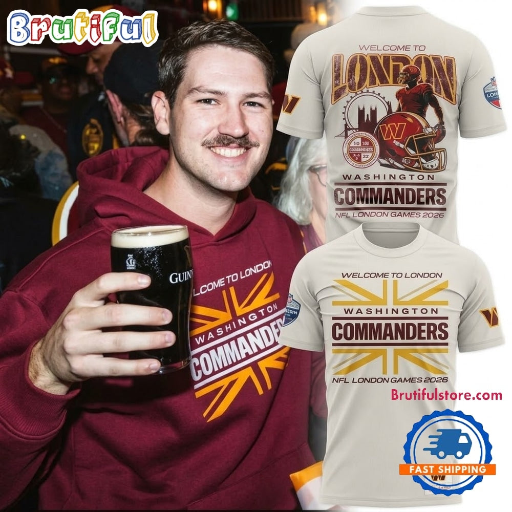 Washington Commanders NFL London Games 2026 Limited Edition T Shirt