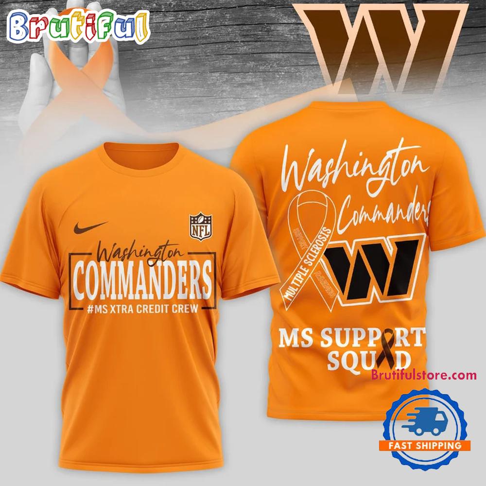 Washington Commanders NFL Multiple Scleross Support 3D T Shirt