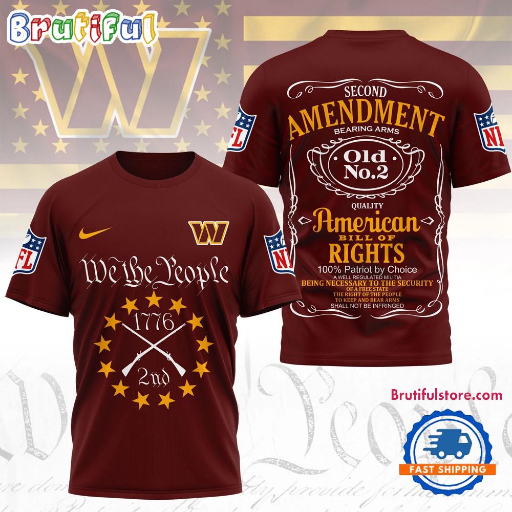 Washington Commanders NFL Second Amendment Limited Edition 3D Shirt