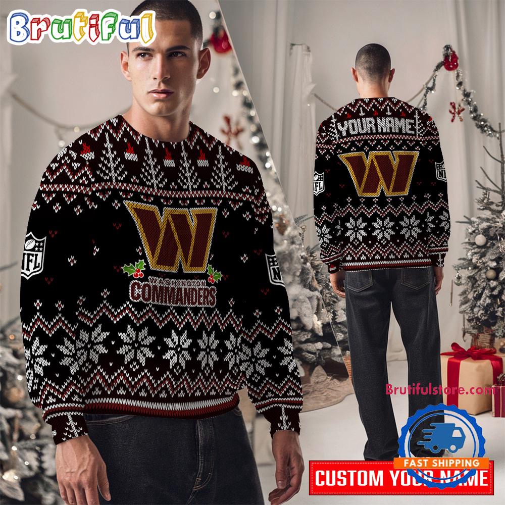 Washington Commanders NFL Special Edition New Ugly Christmas Sweater