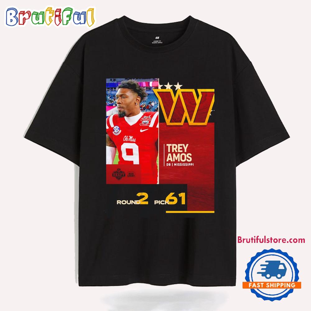 Washington Commanders Pick Andrew Mukuba With No. 61 2025 Nfl Draft T Shirt