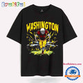 Washington Commanders Skeleton Football Player T Shirt