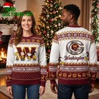 Washington Commanders Snoopy And Woodstock Christmas Ugly Christmas Sweater