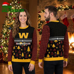 Washington Football Team Christmas Trees Ugly Christmas Sweater