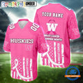 Washington Huskies NCAA Breast Cancer Awareness Month 2026 Football Jersey