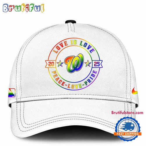 Washington Nationals 2025 Happy Pride Month Limited Edition Baseball Cap