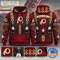 Washington Redskins Heritage Hoodie, Western Native Inspired Football Hoodie