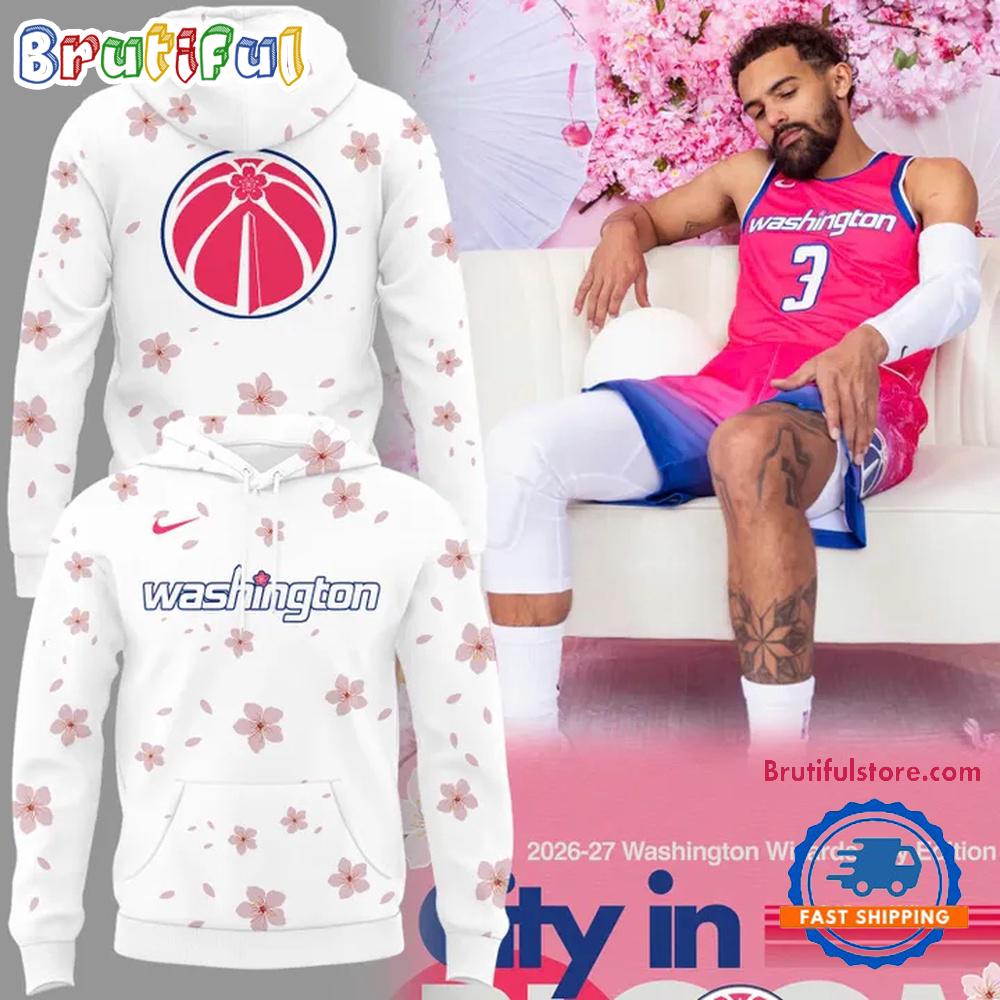Washington Wizards Cherry Blossom Hoodie T-Shirt