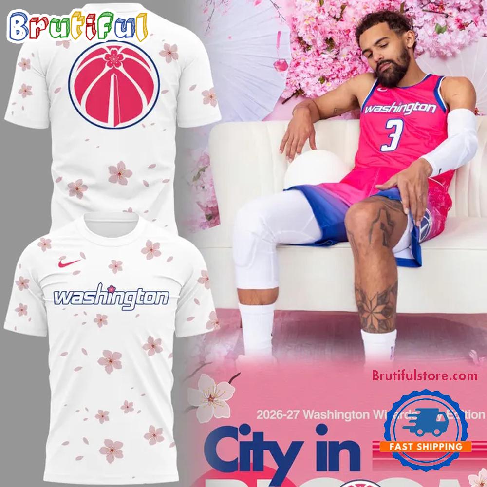 Washington Wizards Cherry Blossom Hoodie T-Shirt