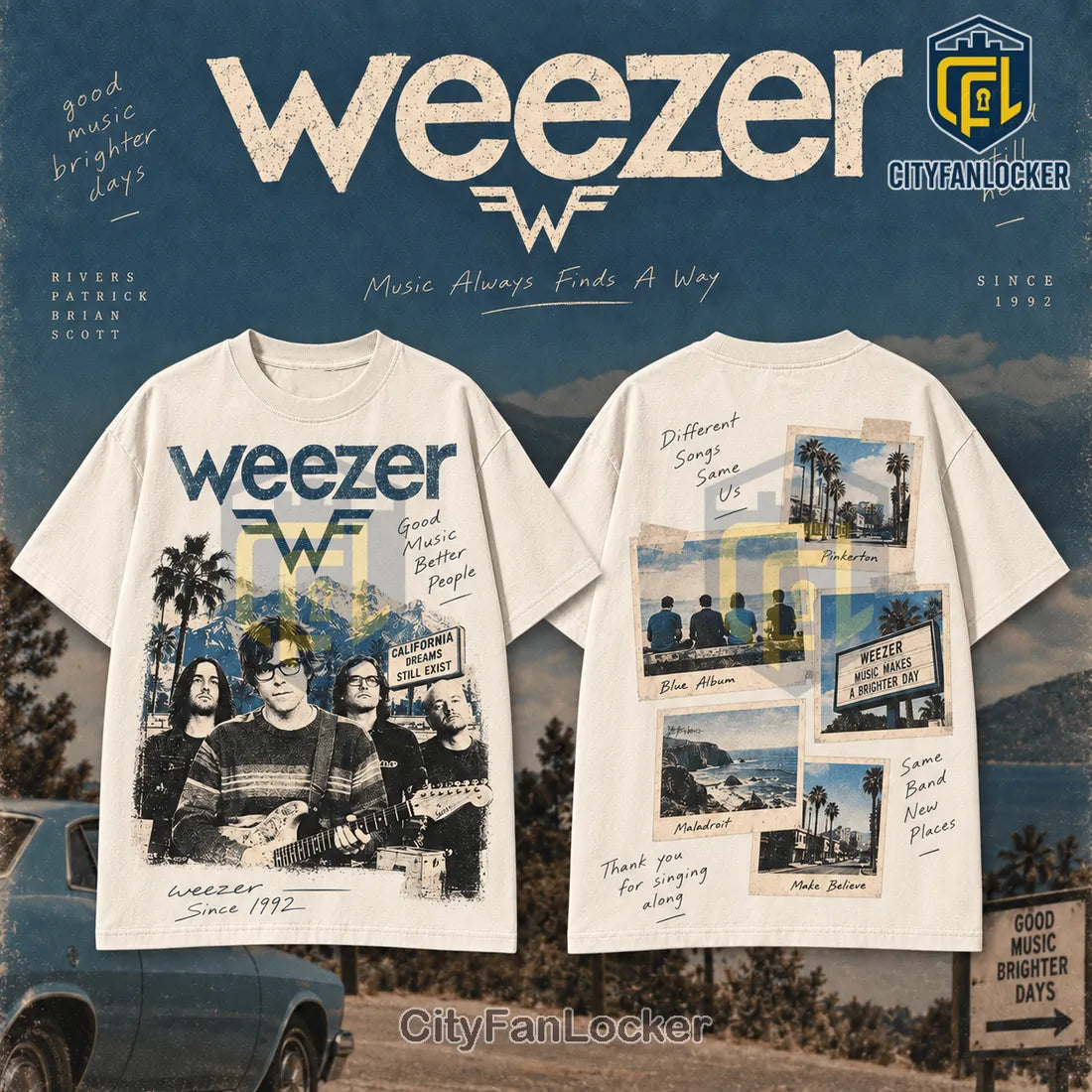 Weezer Indie Rock Band Shirt
