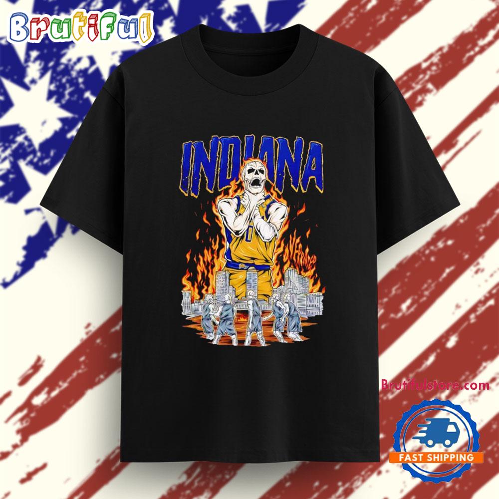 Welcome to Basketball Indiana Pacers Skeleton Player T Shirt