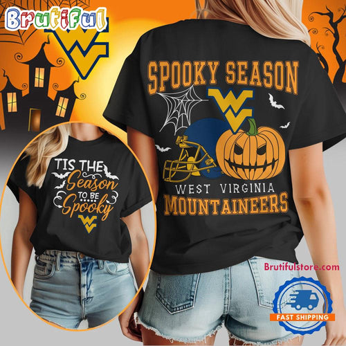West Virginia Mountaineers 2025 NCAA Halloween Spooky Season Vintage T Shirt