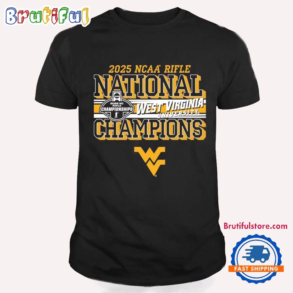 West Virginia Mountaineers 2025 NCAA Rifle National Champions T Shirt