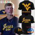 West Virginia Mountaineers JESUS WON 2026 Black T Shirt