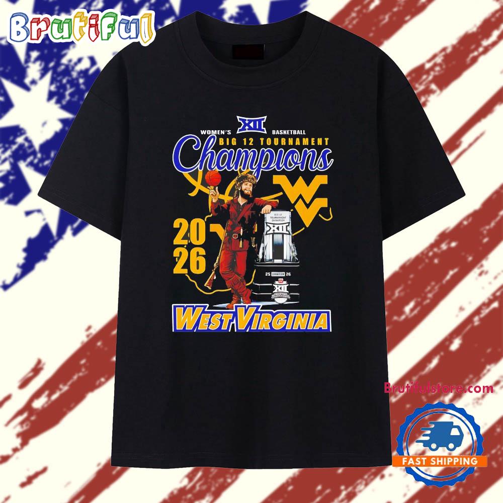 West Virginia Mountaineers Women’s Basketball Big 12 Tournament Champions T Shirt
