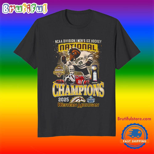 Western Michigan 2025 NCAA Division I Men’s ICE Hockey Frozen Four Champions Shirts