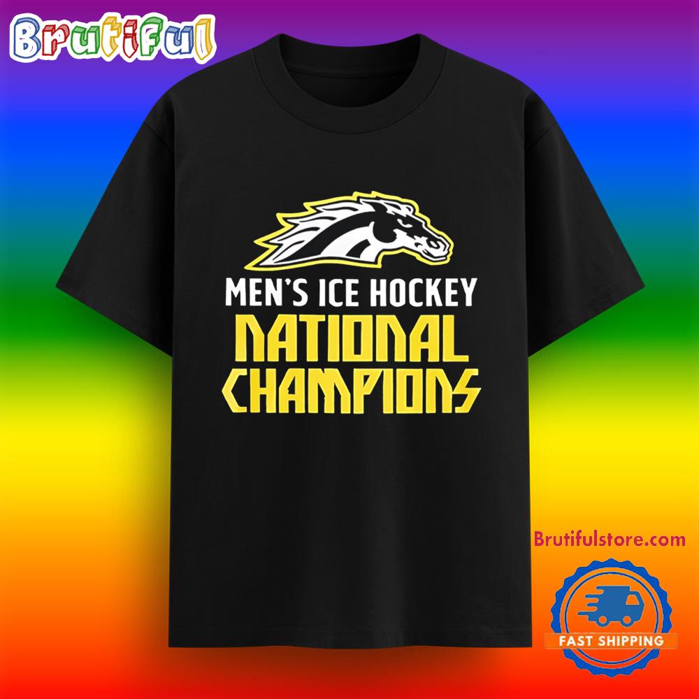 Western Michigan Broncos NCAA Division I Men Ice Hockey Champions T Shirt