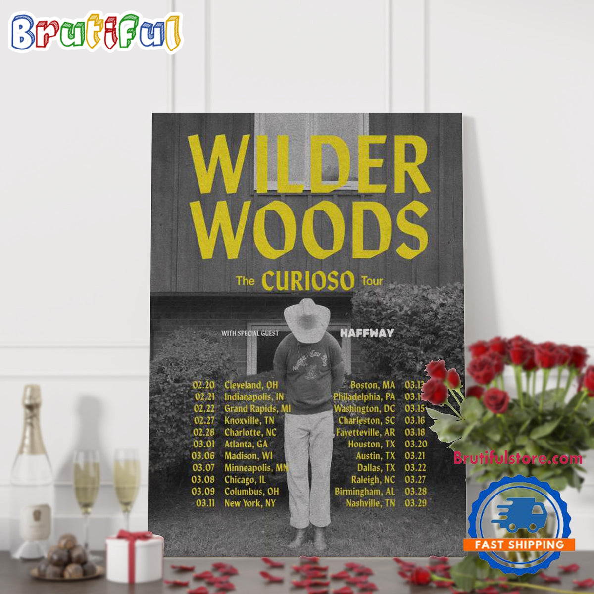 Wilder Woods The Curioso Tour 2025 Poster Canvas Art