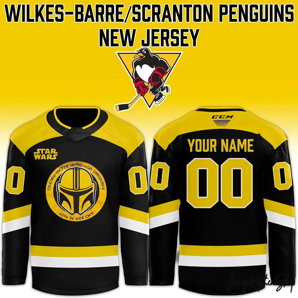 Wilkes-Barre/Scranton Penguins Star War Night 2026 Hockey Jersey