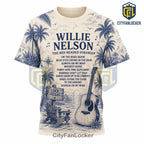 Willie Nelson Lyric Cream T-Shirt 2026
