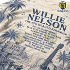 Willie Nelson Lyric Cream T-Shirt 2026