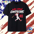 Willson Contreras Boston Red Sox Slugger Swing Number 40 T Shirt