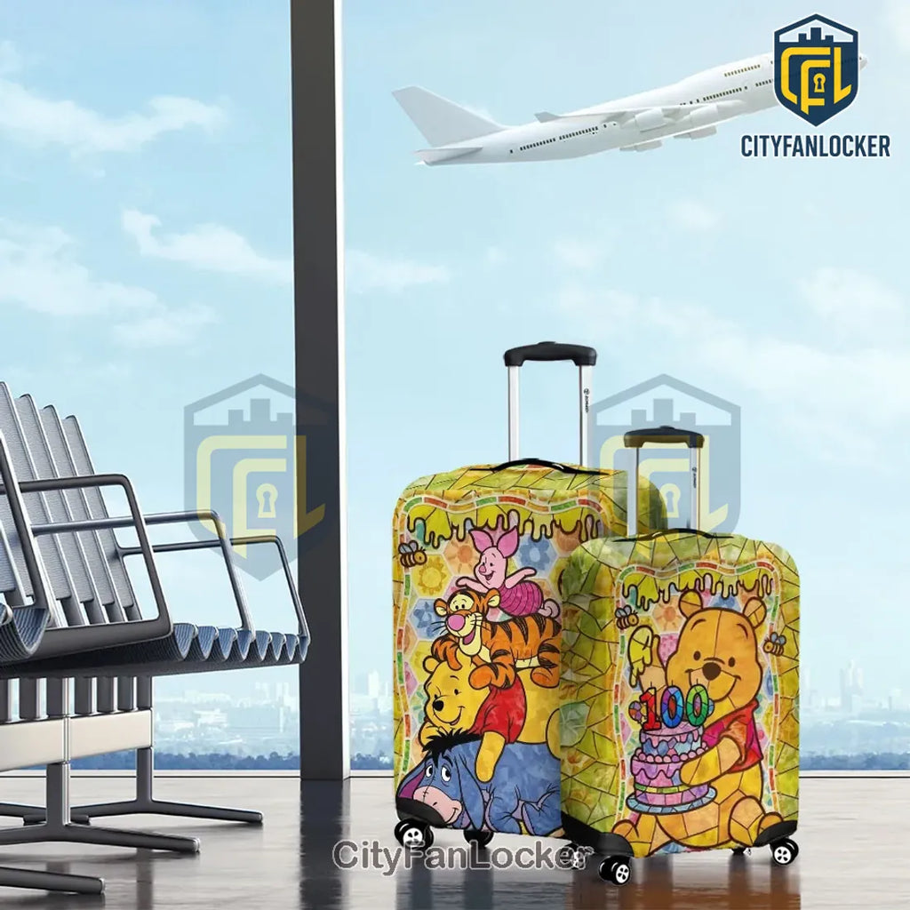 Winnie the Pooh 100th Anniversary Characters Luggage Cover