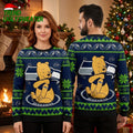 Winnie The Pooh Seattle Seahawks Football Ugly Christmas Sweater