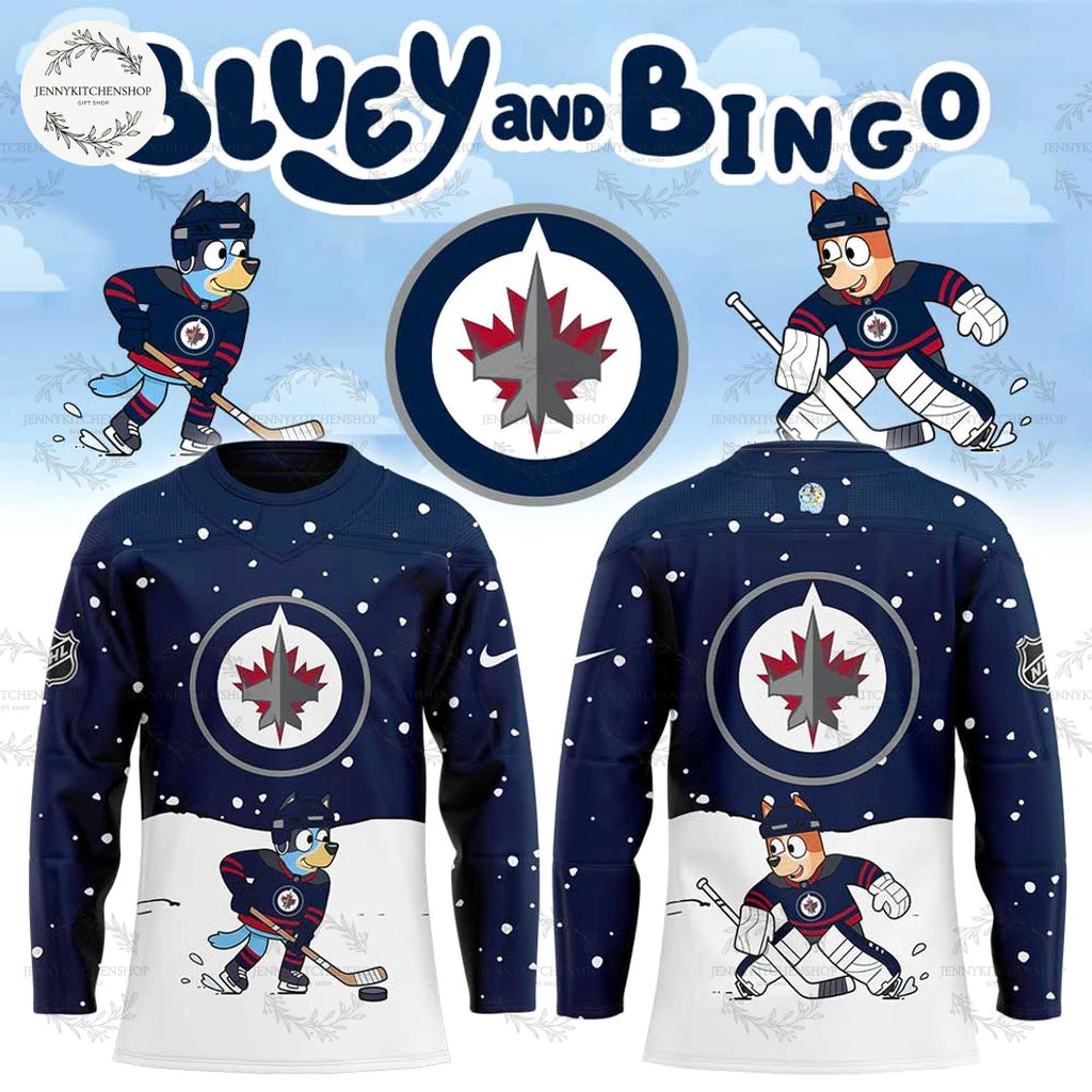 Winnipeg Jets 2025 Bluey And Bingo Limited Hockey Jersey