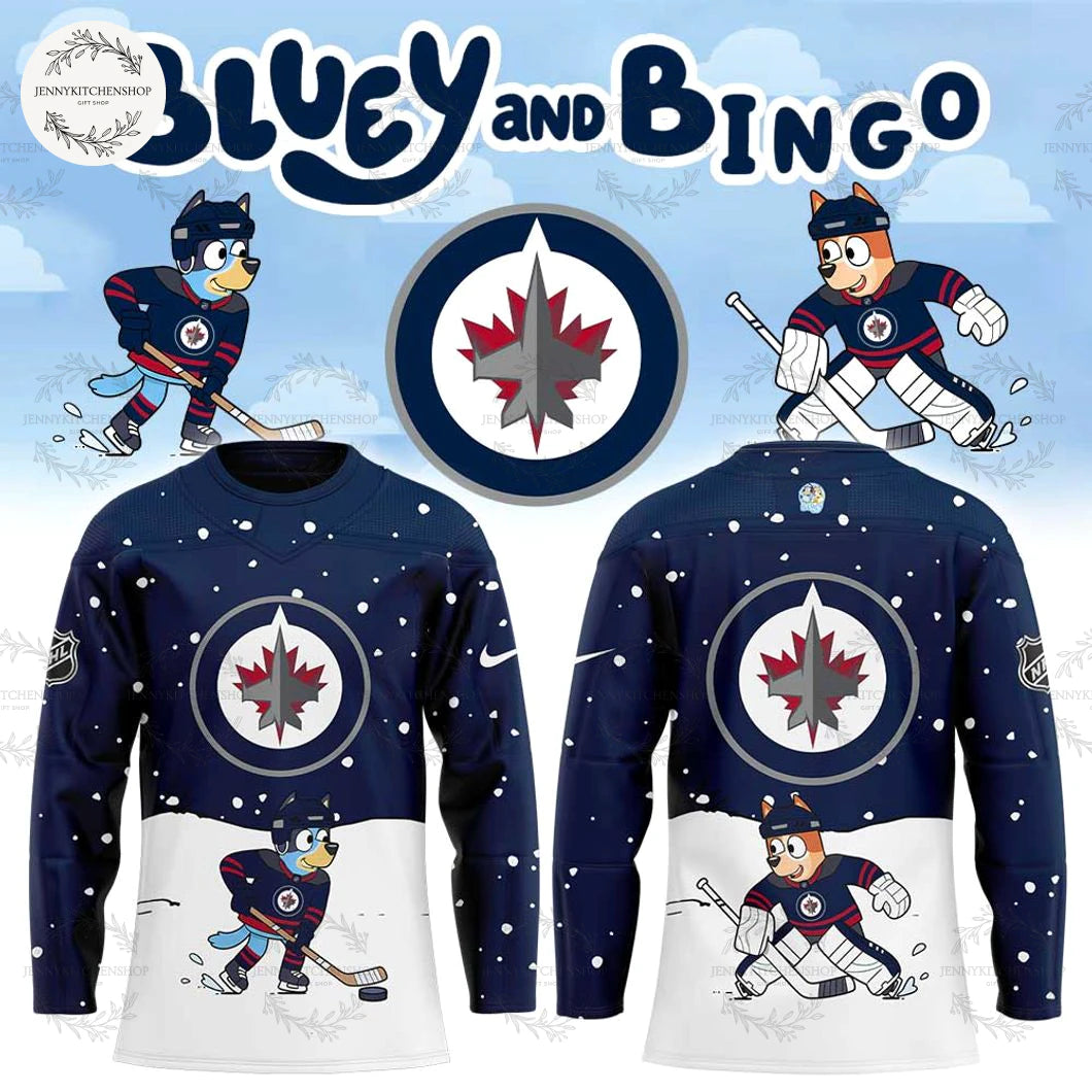 Winnipeg Jets 2025 Bluey And Bingo Limited Hockey Jersey