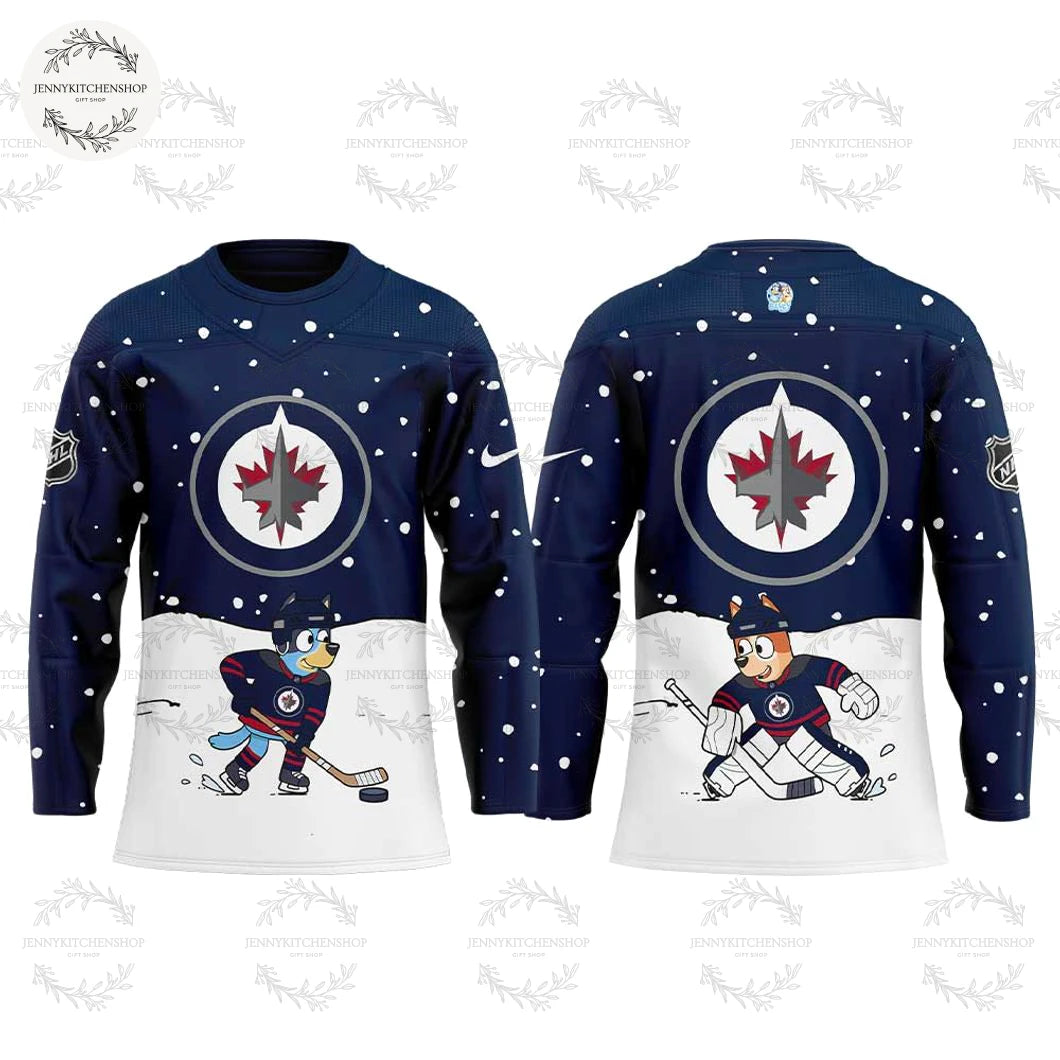 Winnipeg Jets 2025 Bluey And Bingo Limited Hockey Jersey