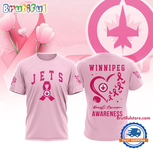 Winnipeg Jets 2025 NHL Pink Breast Cancer Awareness All Over Print Shirt