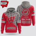 Wisconsin Badgers 2026 NCAA Personalized Faith Family Football Hoodie