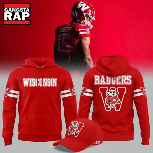 Wisconsin Badgers Football ThrowBack 2026 Limited Edition Hoodie T-Shirt