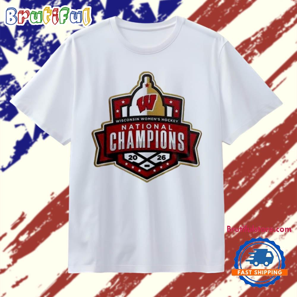 Wisconsin Badgers NCAA Ice Hockey 2026 National Champions T Shirt