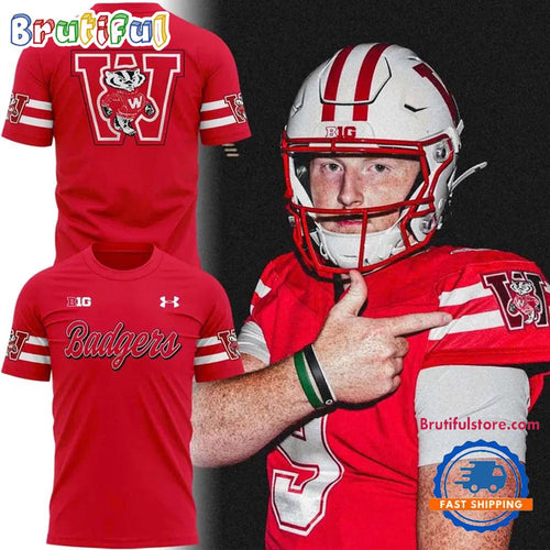 Wisconsin Badgers Retro Uniform 2026 Limited Edition Red T Shirt