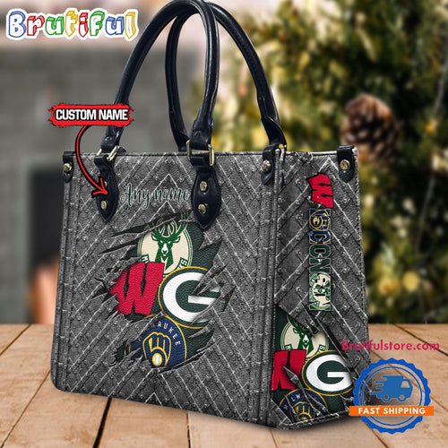 Wisconsin Sports Limited Edition Custom Leather Handbag