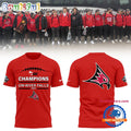 Wisconsin-River Falls Falcons Football 2025 NCAA Champions Red T Shirt